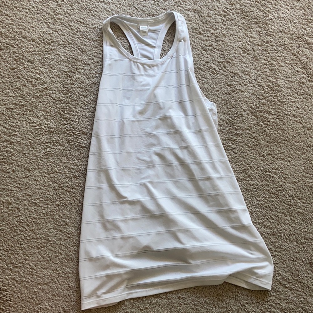 White athleta Razorback tank